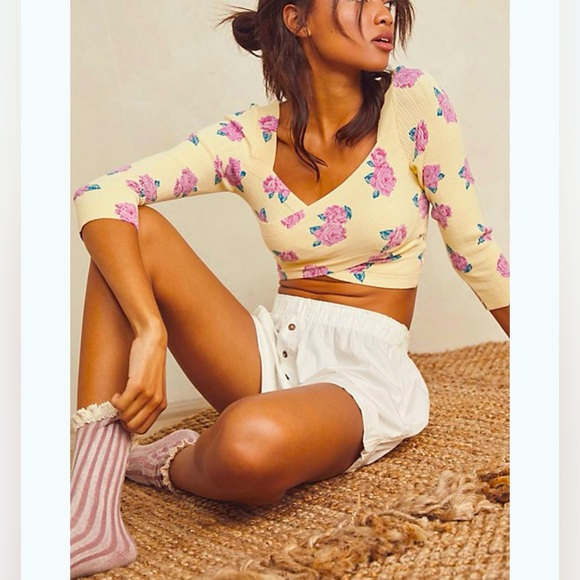Free People | Floral Crop Top - Picture 2 of 2